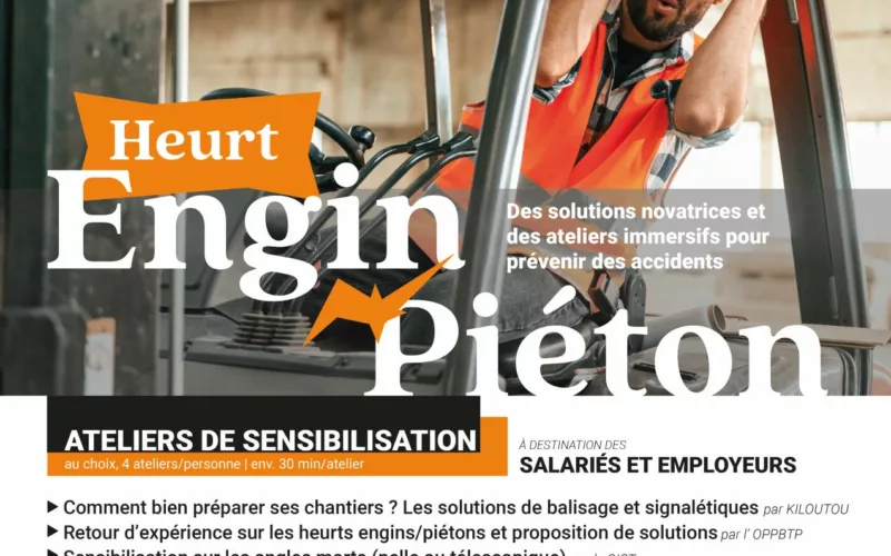 Affiche Heurt engin pieton